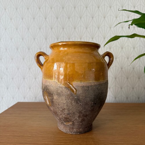 Antique french confit pot - confit,